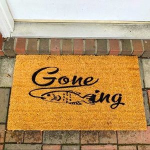 Gone Fishing Doormat
